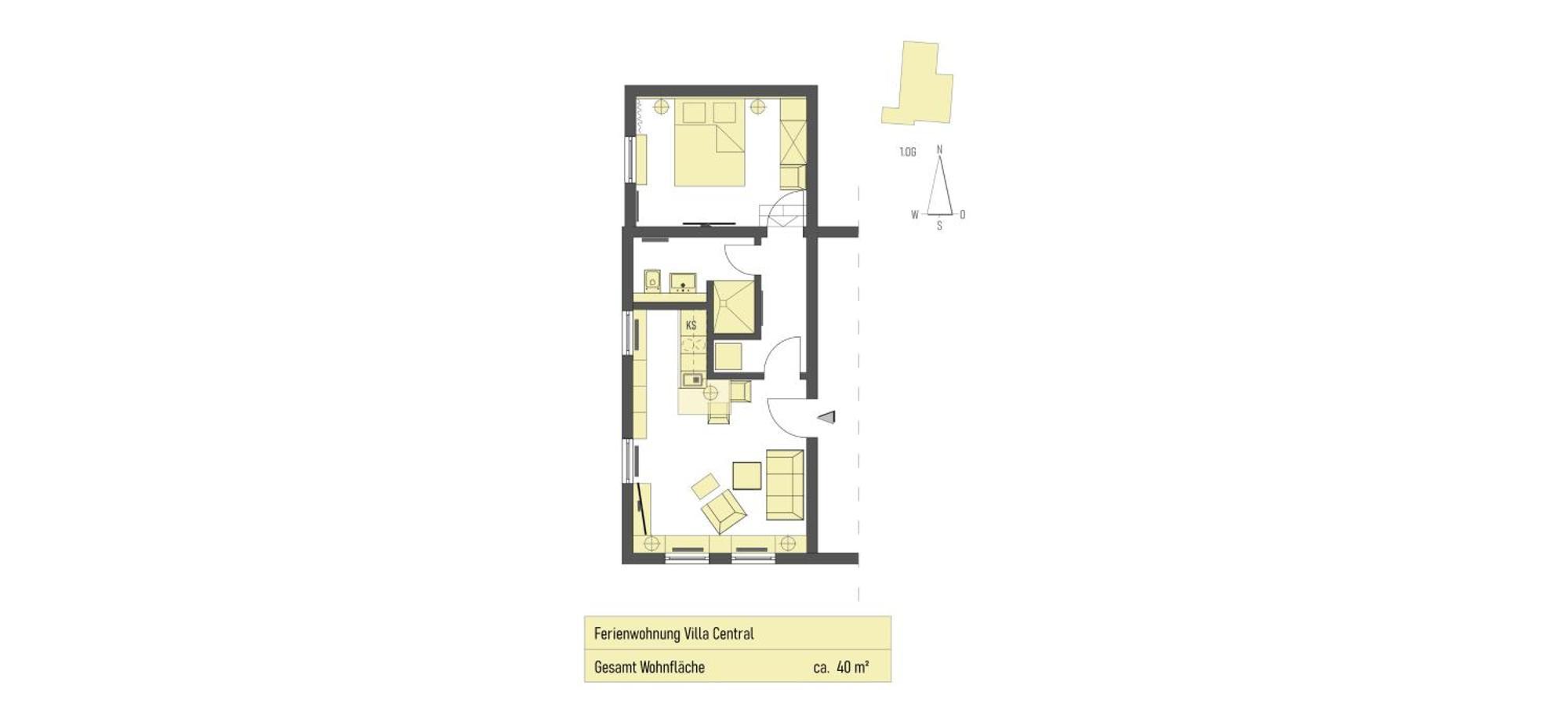 בורקום Ferienwohnung Villa Central - Luettje Nuest מראה חיצוני תמונה